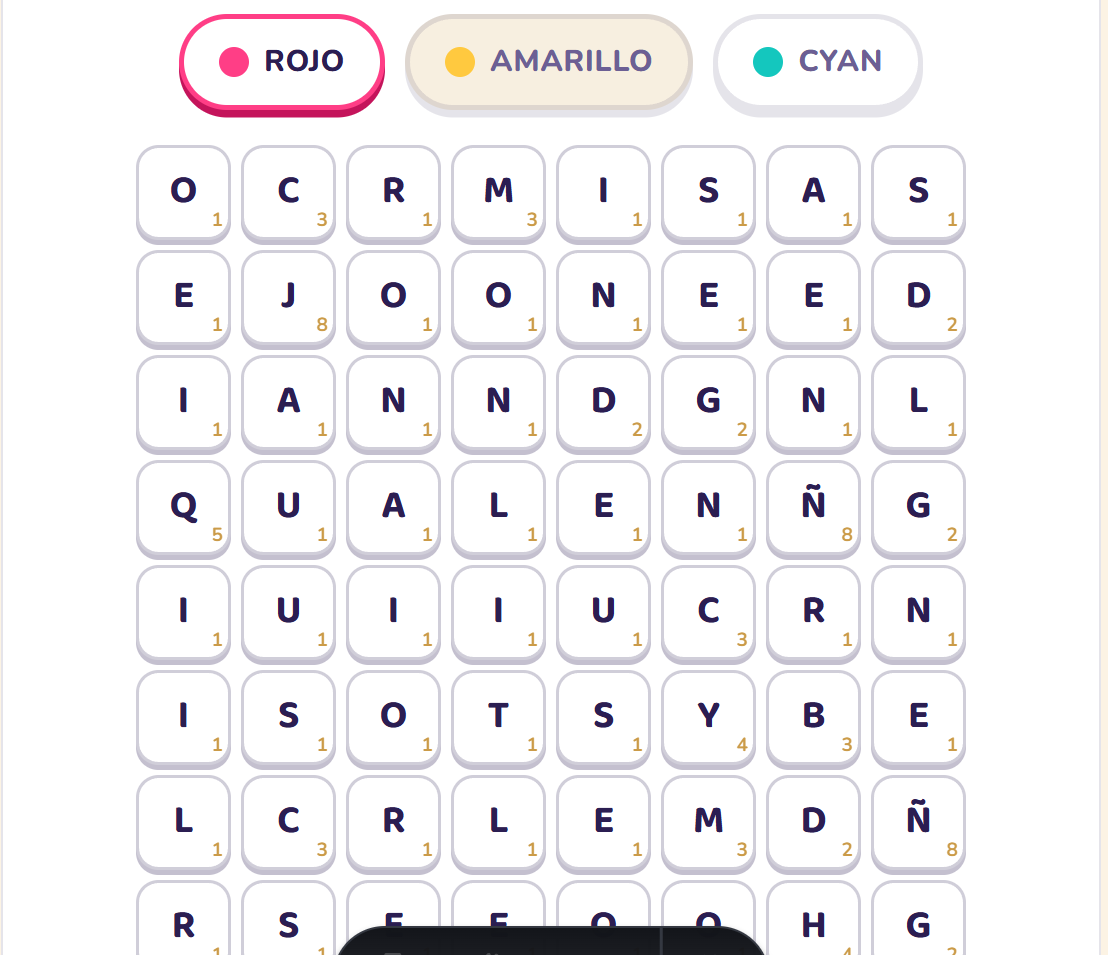 Captura de Mezcla de Palabras