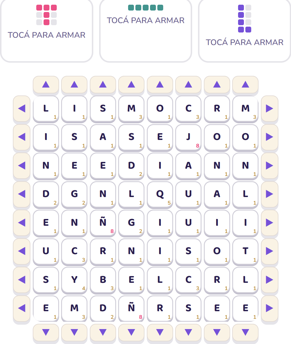 Captura de Pentominos de Palabras